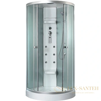 душевая кабина timo lux tl-1502 92x92x230 см, стекло прозрачное
