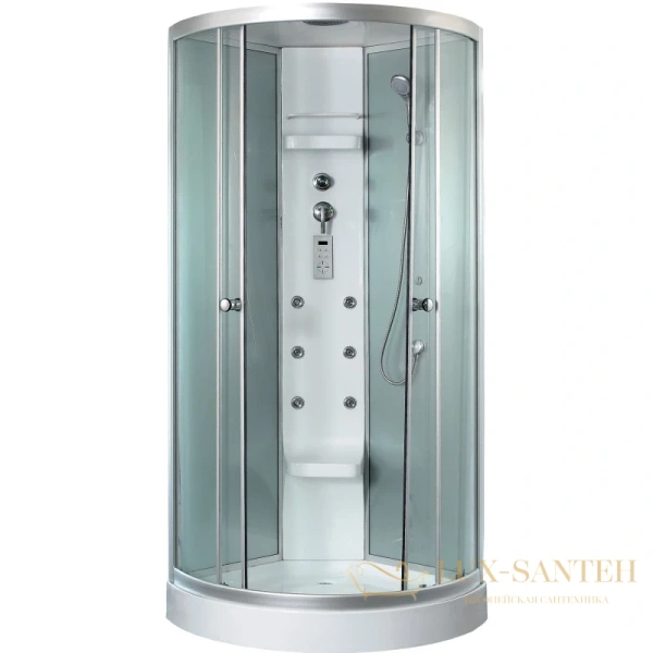 душевая кабина timo lux tl-1502 92x92x230 см, стекло прозрачное