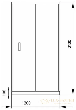 душевая дверь aquanet alfa naa6121 120 прозрачное стекло