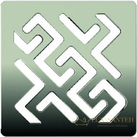 душевой трап berges zentrum antik 090365 148x148/50 мм, матовый хром