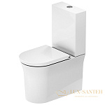 Чаша напольного безободкового унитаза Duravit White Tulip 2197092000 Rimless, белый
