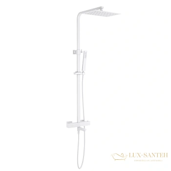 душевая система для ванны термостатическая timo tetra-thermo sx-0169/16, белый матовый