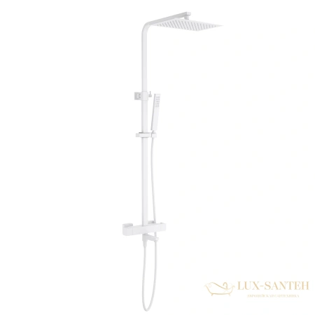 душевая система для ванны термостатическая timo tetra-thermo sx-0169/16, белый матовый