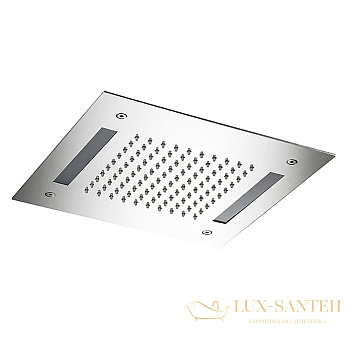 верхний душ 300х300 мм, almar chromotherapy e044172.ms, с хромотерапиейнержавеющая сталь брашированная