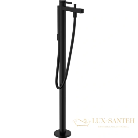 смеситель для ванны напольный hansgrohe finoris 76445670, черный матовый