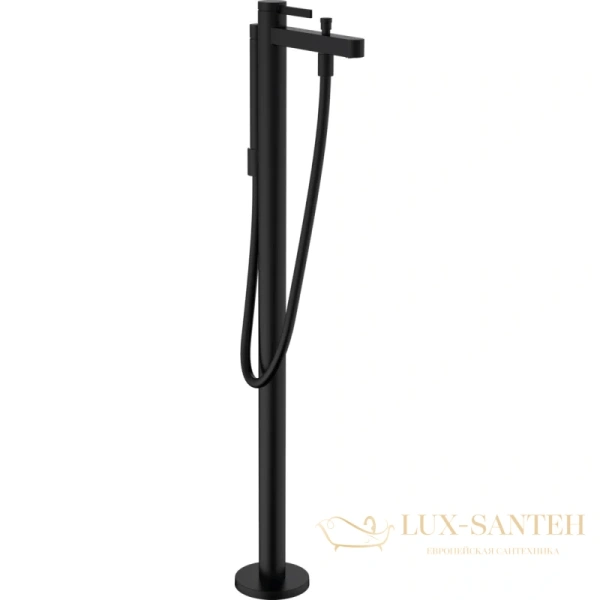 смеситель для ванны напольный hansgrohe finoris 76445670, черный матовый