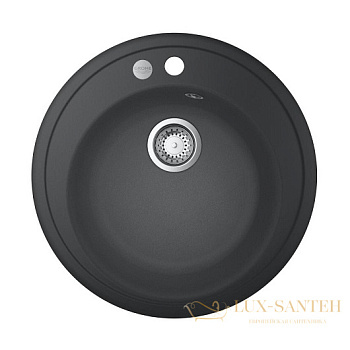 мойка кухонная grohe k200 31656at0 ø 510 мм, серый гранит
