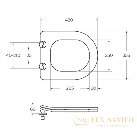 унитаз подвесной belbagno due 2.1 bb7006chr/sc безободковый, с сиденьем микролифт, белый глянцевый