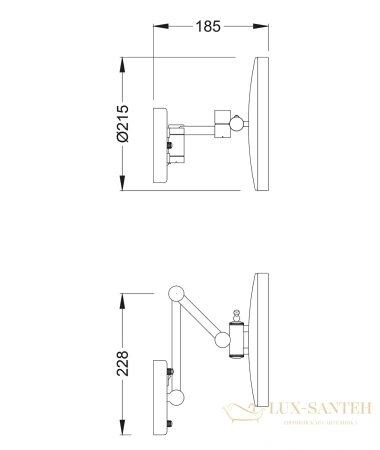 косметическое зеркало timo saona 13074/00, х-5 кратное увеличение, 220 в, хром