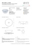 раковина круглая white ceramic idea w10307pl накладная ø42х15 см, сливовый матовый