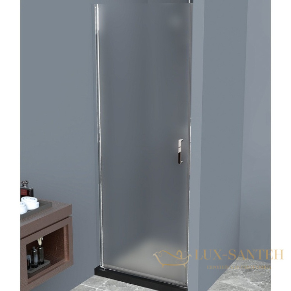 душевая дверь belbagno uno uno-b-1-70-p-cr 70 см профиль хром, стекло рифленое