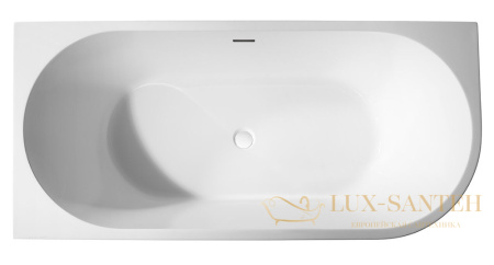 ванна акриловая угловая abber ab9257-1.5 l, белый глянцевый