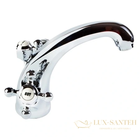 смеситель для раковины kludi adlon 510100520 с донным клапаном, хром