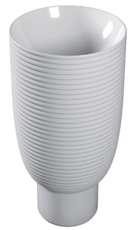disegno ceramica loom, lo08542051, напольная раковина, чаша 42,6хh85 см, цвет белый матовый