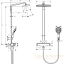 душевая стойка hansgrohe raindance select e 360 27112400 showerpipe белый/хром