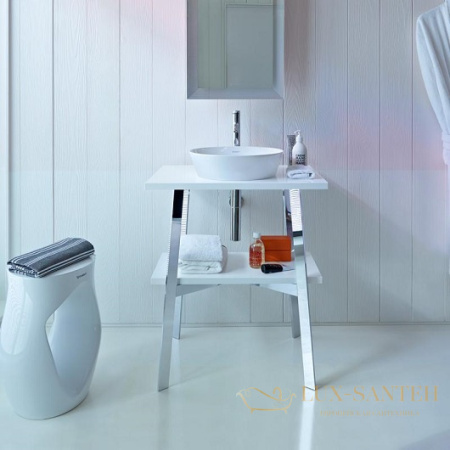 раковина накладная duravit cape cod 2328430000 ⌀ 430 мм, белый