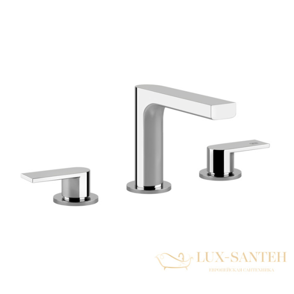 смеситель для раковины на 3 отверстия, с донным клапаном, gessi emporio via manzoni 38612.031, хром