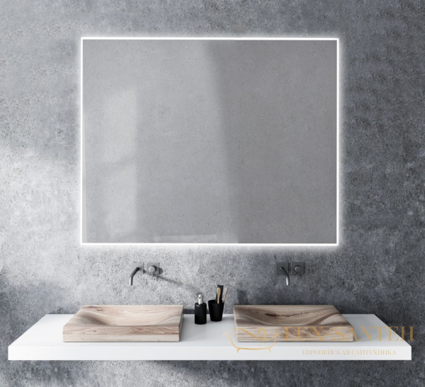 зеркало xpertials shira 84354135-43547 120х80 см, led свет, вкл/выкл с диммером 