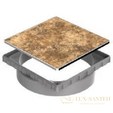 душевой трап berges zentrum keramik 093366 148x148/50 мм под плитку 