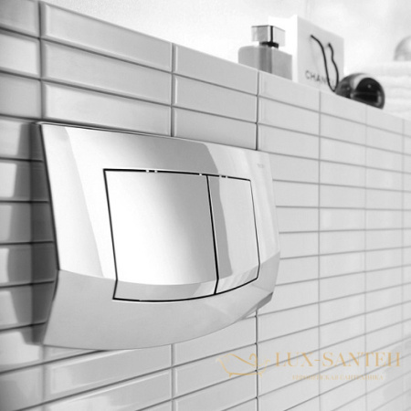 инсталляция для подвесного унитаза tece tecebase k447226 с панелью смыва teceambia (4 в 1), хром глянцевый