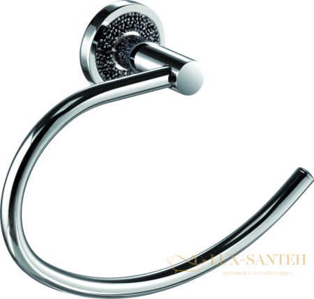полотенцедержатель sanibano ebano h2014/05b, хром-кристаллы swarovski black