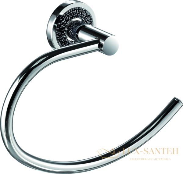 полотенцедержатель sanibano ebano h2014/05b, хром-кристаллы swarovski black
