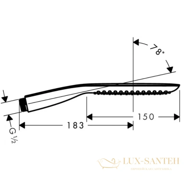смеситель для ванны hansgrohe metris 31471000, хром
