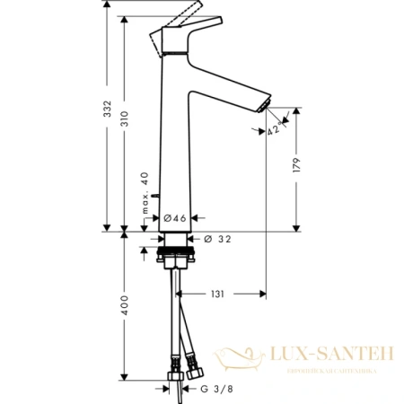смеситель для раковины hansgrohe talis s 72031000