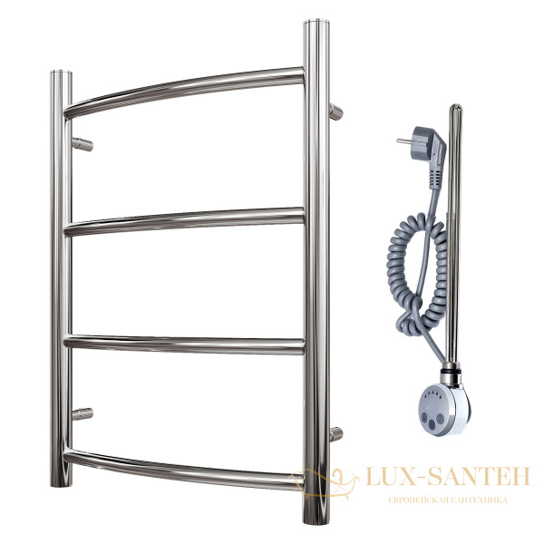 полотенцесушитель 400x600 электрический point афина pn04146e п4 левый/правый, хром