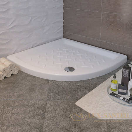 керамический душевой поддон rgw cer 19170488-01 cr/r-088 80x80, белый