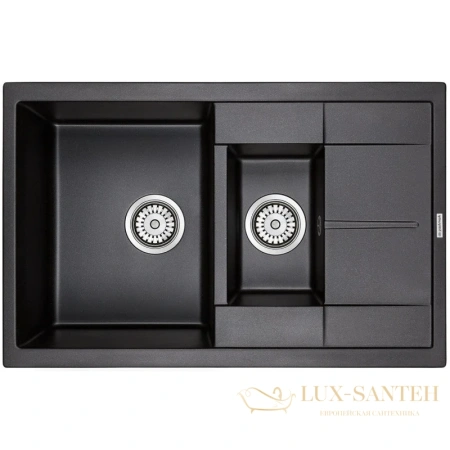 кухонная мойка paulmark feste pm237850-bl, черный