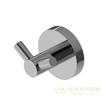 крючок двойной cezares relax-hkd-01, хром глянцевый