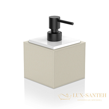 дозатор для жидкого мыла 400 мл, настольный, decor walther brownie ssp, 0937447, бежевый/черный