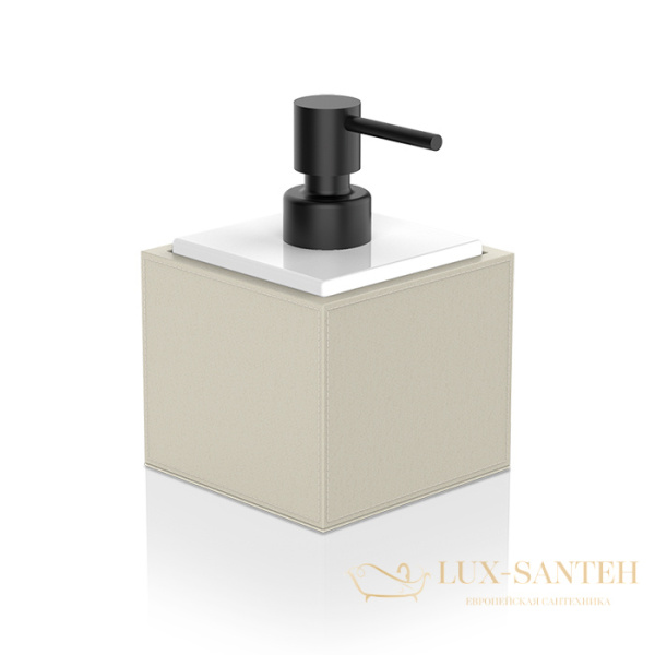 дозатор для жидкого мыла 400 мл, настольный, decor walther brownie ssp, 0937447, бежевый/черный