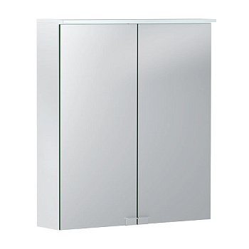 зеркальный шкаф geberit option basic 500.273.00.1 600х677 мм, белый