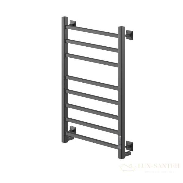 полотенцесушитель электрический кабельный ника step-2 80/40 ral9005 черный матовый u