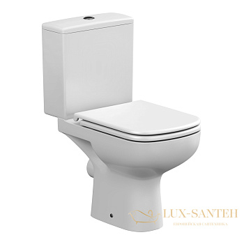 унитаз-компакт cersanit colour clean on 011 3/5 dpl eo, s-ko-col011-3/5-con-dl-w, цвет белый