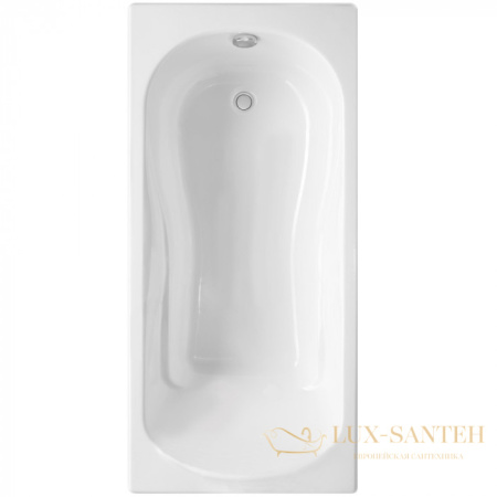 ванна чугунная delice haiti luxe 180х80 dlr230639, белый глянцевый