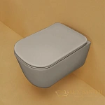 Подвесной безободковый унитаз Kerasan Tribeca 511481, фундук матовый