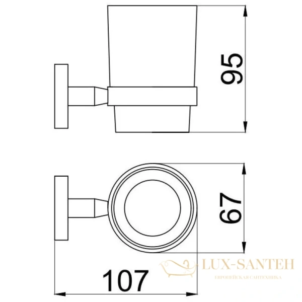 стакан allen brau priority 6.31002-bn, никель