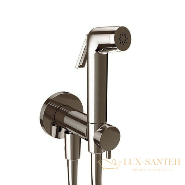 гигиенический комплект с прогрессивным смесителем almar atthis, e136009.nb, внешняя часть, никель брашированный