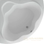 акриловая ванна aquatek галатея gal135-0000022 135x135 с фронтальным экраном, без гидромассажа