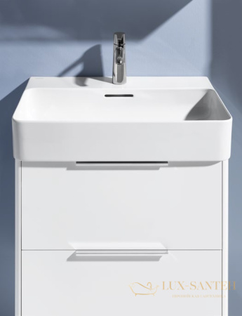 раковина laufen val 8.1528.1.400.104.1 подвесная 45 см, белый глянцевый 