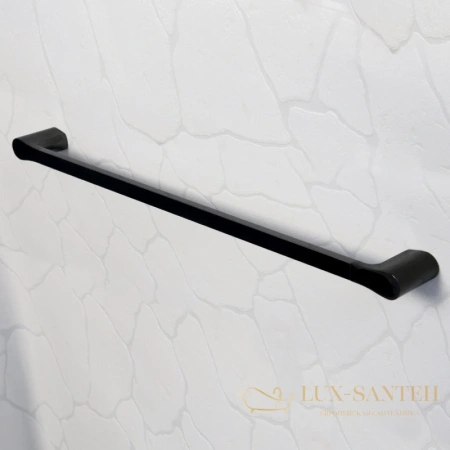 полотенцедержатель wasserkraft glan k-5130 64 см, черный глянец