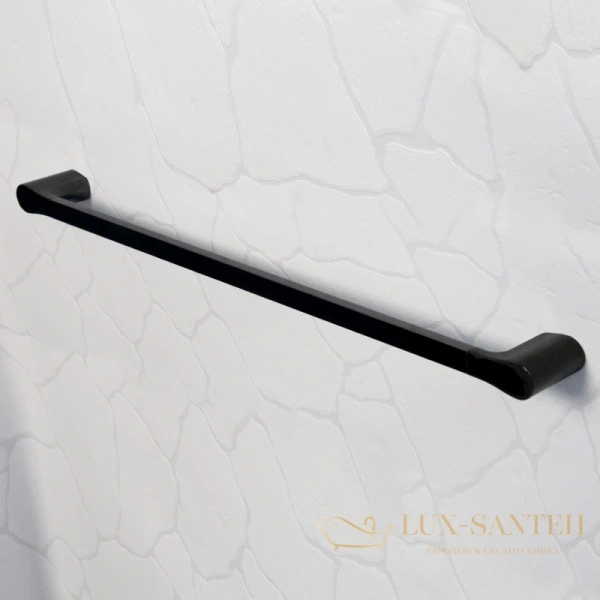 полотенцедержатель wasserkraft glan k-5130 64 см, черный глянец