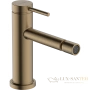 смеситель для биде с донным клапаном hansgrohe tecturis s 73201140, бронза шлифованная