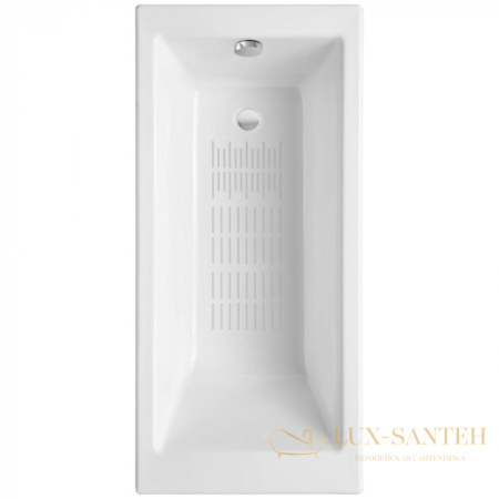 ванна чугунная delice eclat 170х70 с антискользящим покрытием dlr230621-as, белый глянцевый