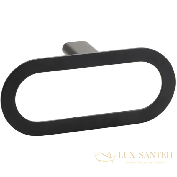 полотенцедержатель кольцо bemeta organic 167104380 черный матовый