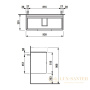 тумба под раковину laufen base 4.0241.2.110.261.1 930х391 мм, белый глянцевый