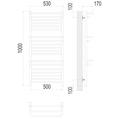 полотенцесушитель водяной terminus орион 4670078529756 п18 500x1000
